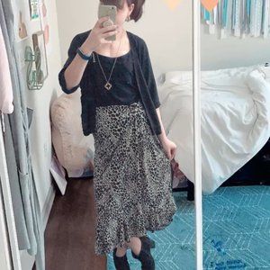 Perseption Concept Leopard Maxi Skirt